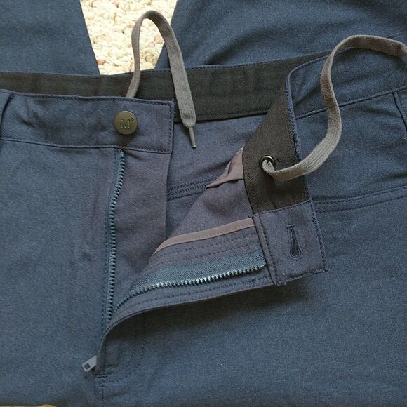 Ministry of Supply Pants Mens 36 Blue Drawstring Chino Stretch Performance - Picture 4 of 8